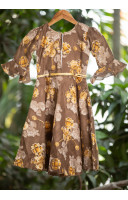 All Over Printed Rayon Cotton Kids Dress (KR1185) All Over Printed Rayon Cotton Kids Dress (KR1185)